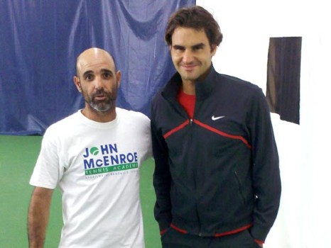 Gilad Bloom and Roger Federer