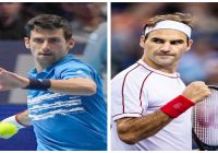 Collage of Roger Federer and Novak Djokovic